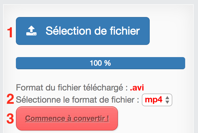 Comment convertir AVI en MP4 en ligne